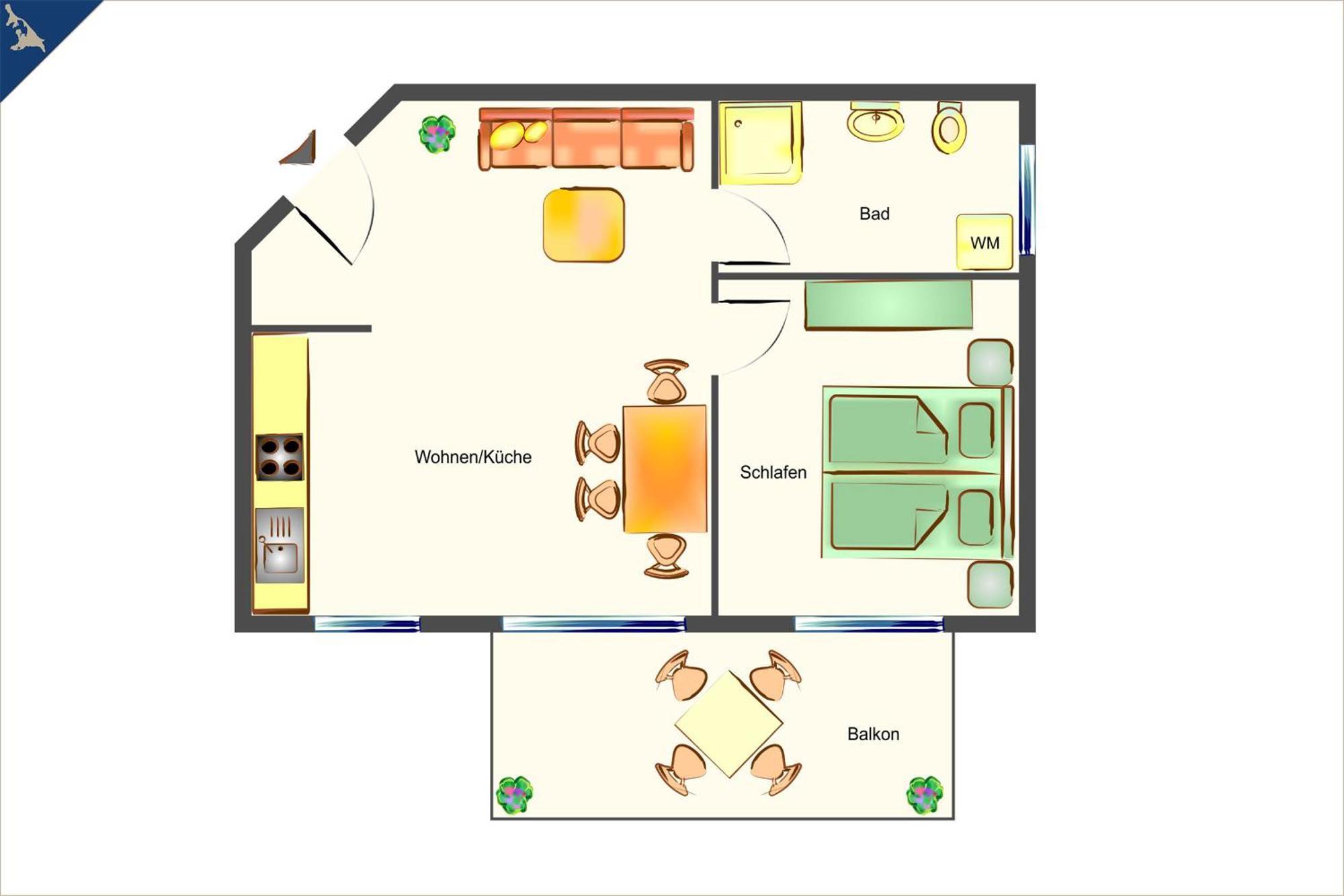Ueckeritz Ferienwohnung Sonnenblick Ngoại thất bức ảnh